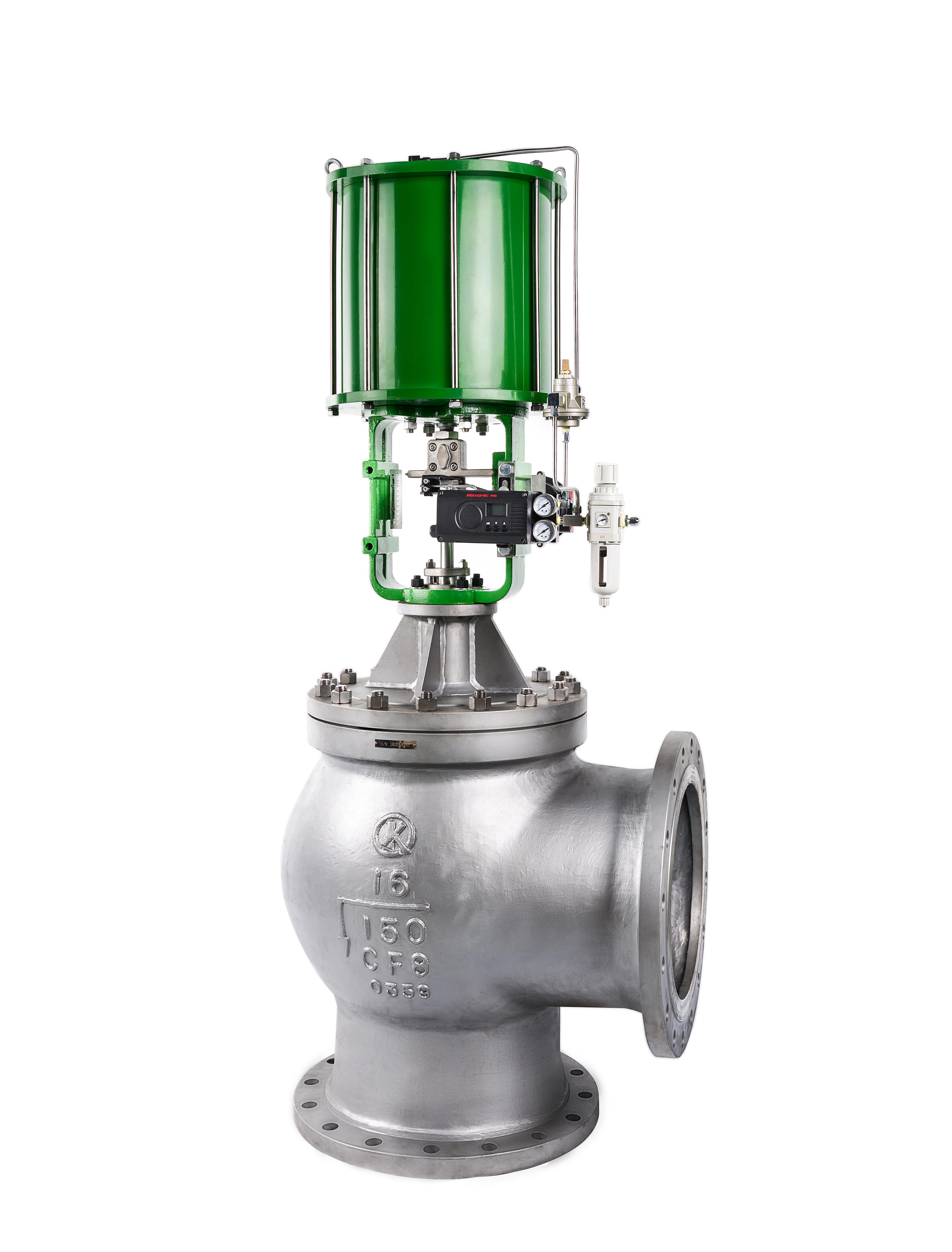 R&eacute;duction et amplificateur de pression du piston pneumatique Vanne de contr&ocirc;le d'angle de r&eacute;duction